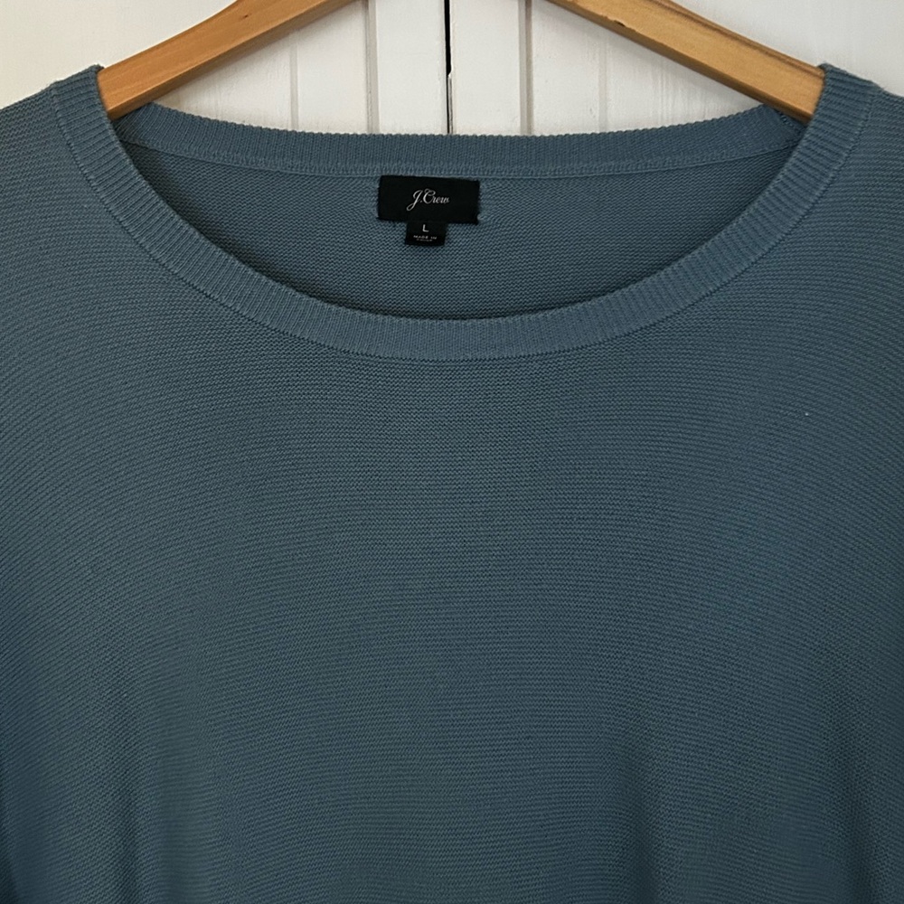 J.Crew Men’s Size L Vintage Long Sleeve 100% Cotton Crew Neck Pullover Sweater
